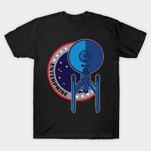 Starship themed patch design T-Shirt by Illustratorator